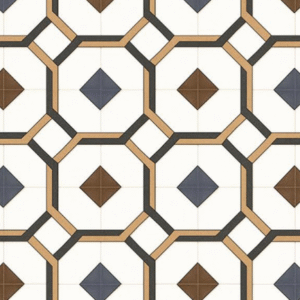 geometric diamond tiles